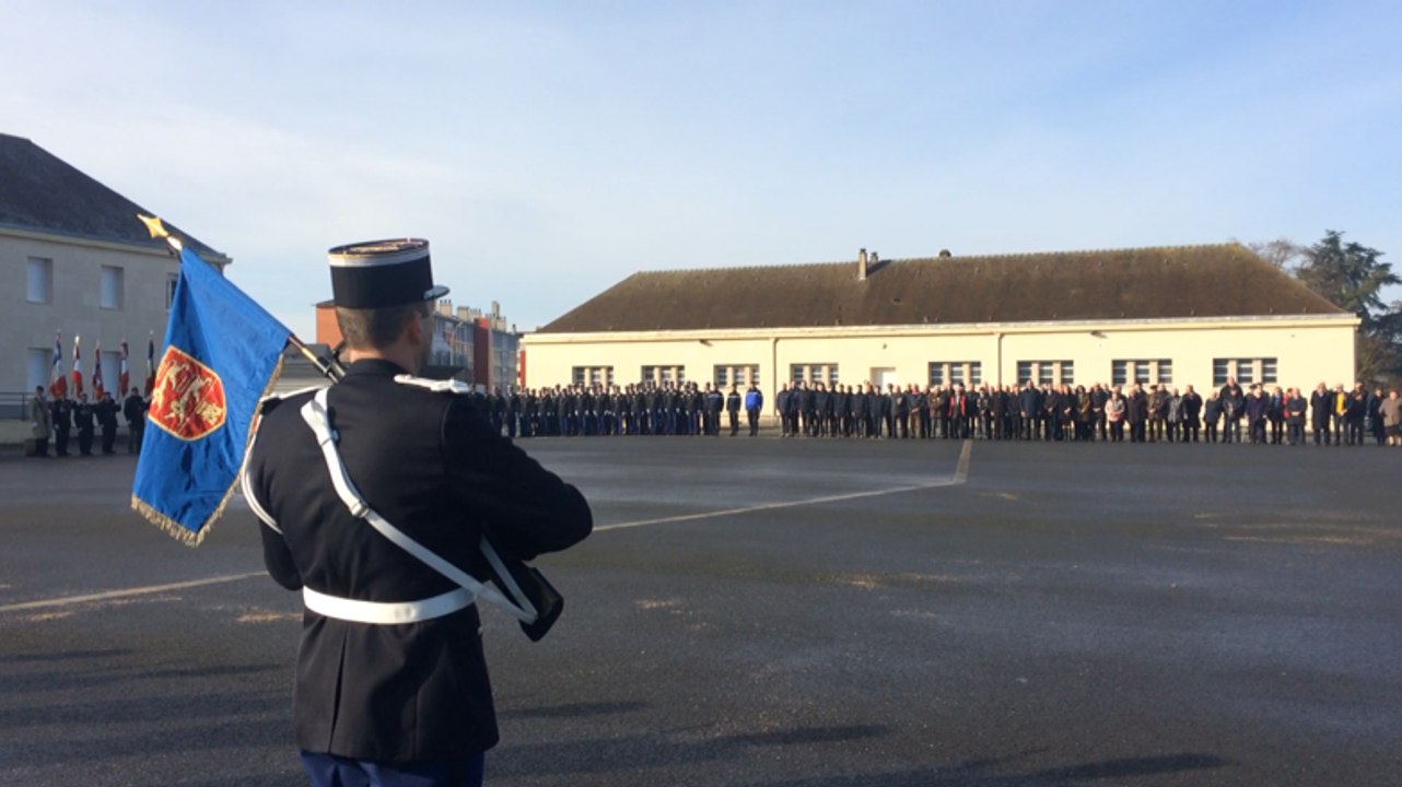 Hommage des gendarmes à leurs collègues décédés
