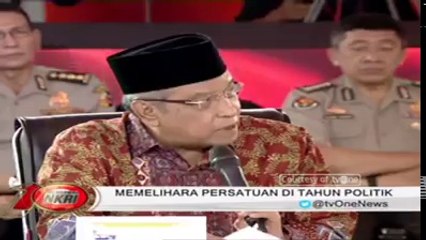 Ketua Umum PBNU, Kia Said Aqil Siroj: "Budaya Indonesia Lebih Mulya Dari Bangsa Arab"