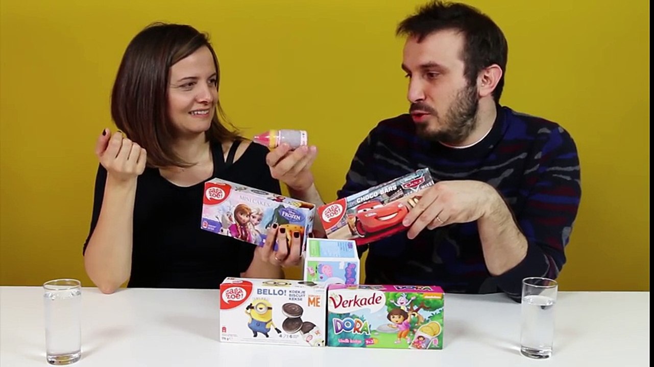 Çizgi Film Karakterlerinin Atıştırmalıklarını Denedik | Peppa Pig | Minions Minyonlar | Dora