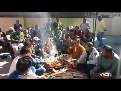 टिहरी में ठेकेदारों का सरकार के खिलाफ मोर्चा, किया बुद्धिशुद्धि यज्ञ