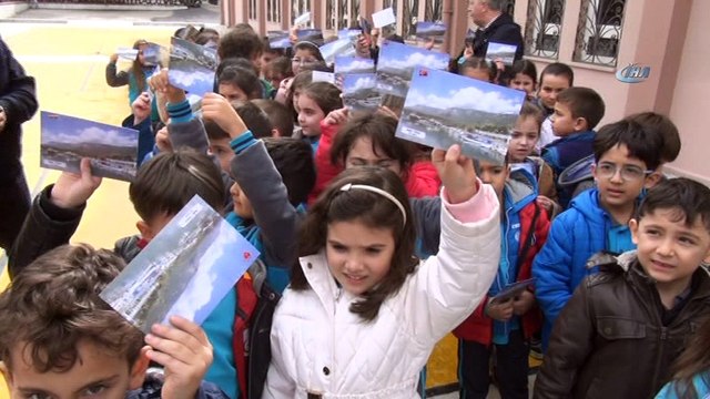 Minik öğrencilerden Afrin’deki Mehmetçik’e moral desteği