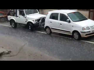 Damage to crops due to rain and Hail fall