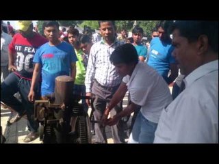 Railway Gate man gets irritated by doing overtime job