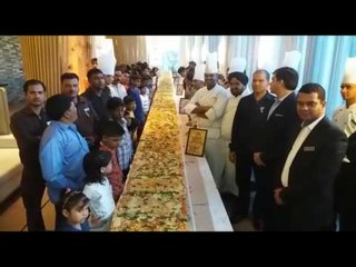 India's longest pizza made in Agra