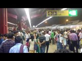 Due to technical fault heavy crowds at Yamuna Bank Metro Station
