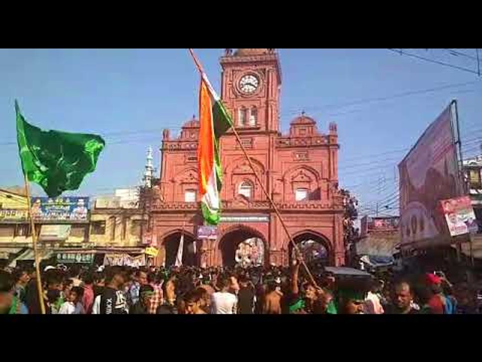 तिरंगों के साथ सोगवारों ने निकाला मोहर्रम का जुलूस
