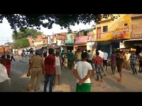 कानपुर में जुलूस को लेकर बवाल पुलिस चौकी में तोड़फोड़ जीप में लगाई आग SP घायल