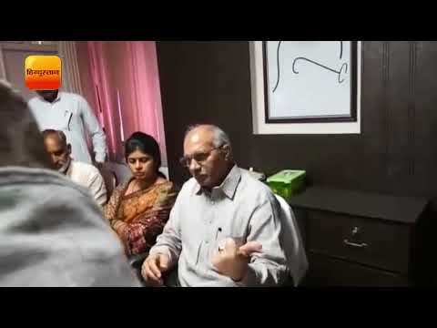 बाढ़ राहत कार्यों की समीक्षा करने पहुंचे सिंचाई मंत्री धर्मपाल सिंह