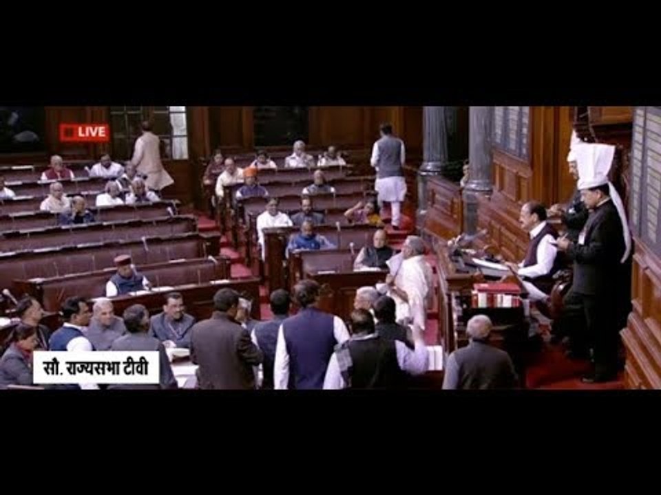 नोएडा एनकाउंटर पर राज्यसभा में सपा का हंगामा
