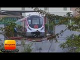 दिल्ली मैजेंटा लाइन पर ट्रायल रन के दौरान दीवार से टकराई मेट्रो II Metro Magenta line collided Delhi