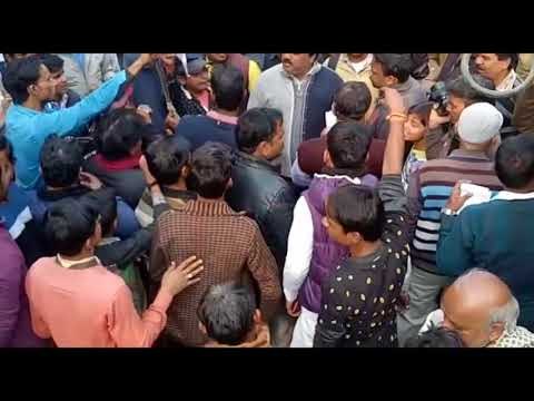 अतिक्रमण हटाने का दुकानदारों ने किया विरोध I Shopkeepers protest against removal of encroachment