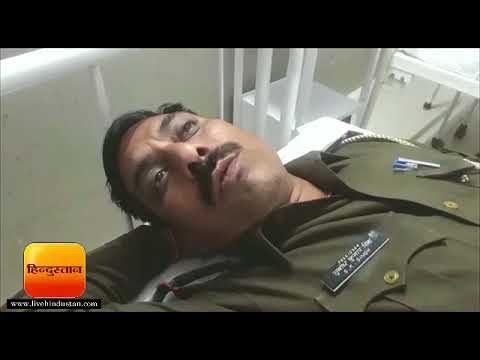मथुरा में देर रात मुठभेड़, इंस्पेक्टर वृंदावन और इनामी बदमाश को गोली लगी, घायल