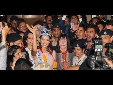 भारत लौटी मिस वर्ल्ड मानुषी छिल्लर, हुआ भव्य स्वागत II Miss World Manushi Chillar returns India