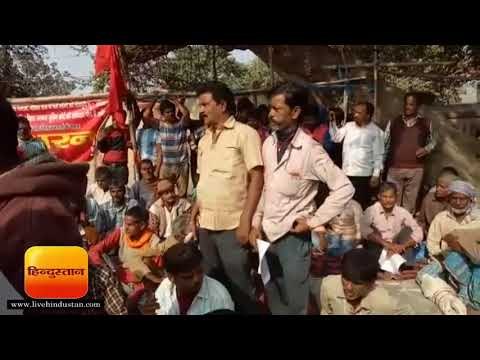 संयुक्त मोर्चा ने निकाला भूमि अधिकार मार्च II Bagaha Hindi News - Hindustan