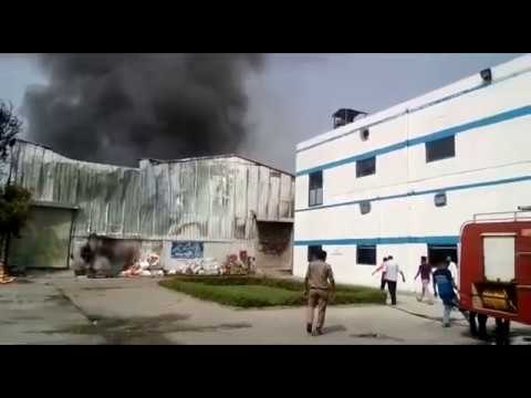भगवानपुर में हर्बल कंपनी में आग से मची अफरातफरी II Heavy loss of fire in factory in Roorkee