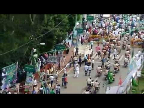 RJD रैली : गांधी मैदान में समर्थकों का हुजूम