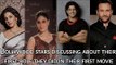 Bollywood stars discussing about their first role they did in their first movie