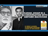 Karan johar in a candid conversation with Amitabh Bachchan