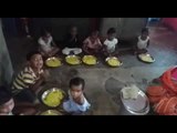 Here Kids of labour workers stay and got meal