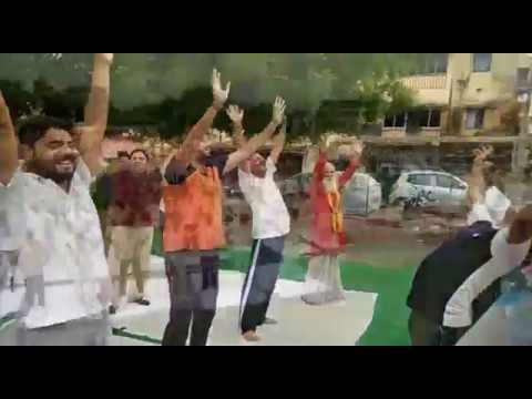 Jamshedpur people did yoga on International Yoga Day