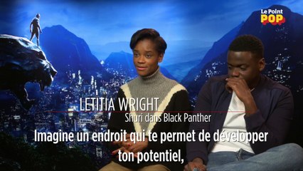 Rencontre avec les comédiens du film "Black Panther"