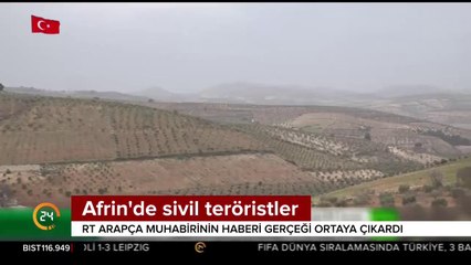 Afrin'de sivil teröristler