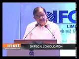 P Chidambaram on fiscal consolidation