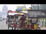 The controversial e-rickshaw in New Delhi takes off