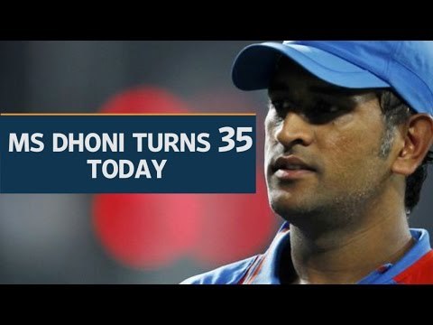 India's 'captain cool' Mahendra Singh Dhoni turns 35 today