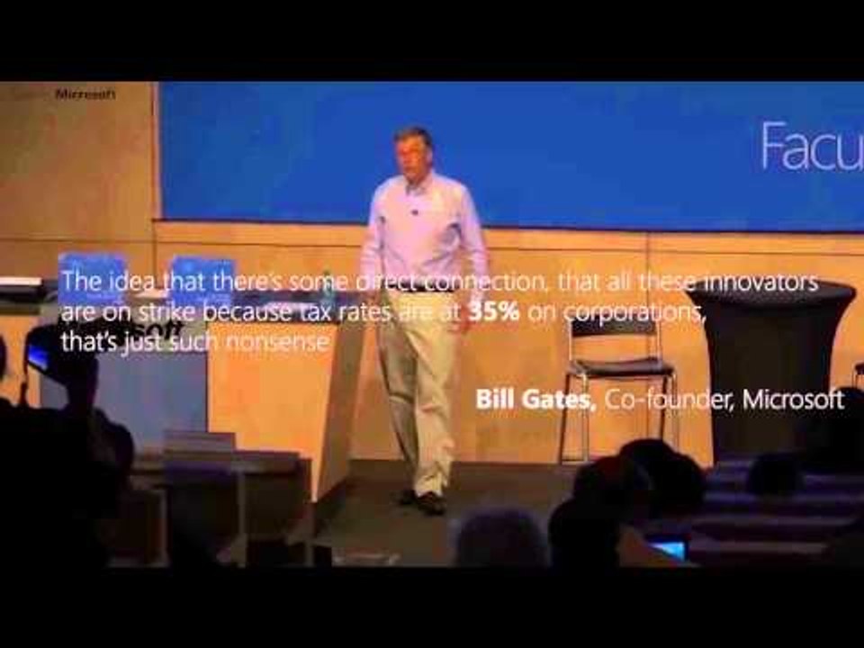 Bill Gates says innovators not ‘on strike’ over taxes
