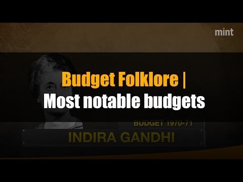 Budget Folklore | Most notable budgets