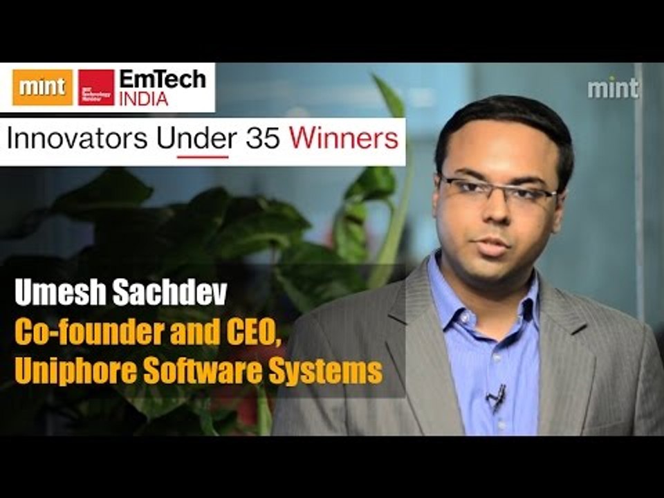Innovators under 35 Winners | Umesh Sachdev co-founder and CEO ...
