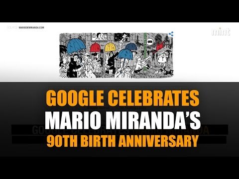 Google celebrates Mario Miranda's 90th birth anniversary today