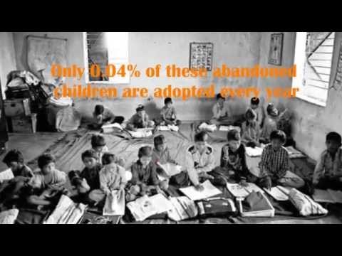Why is the number of adoptions in India declining?