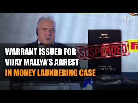 Warrant issued for Vijay Mallya’s arrest in money laundering case