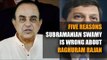 Five reasons Subramanian Swamy is wrong about Raghuram Rajan