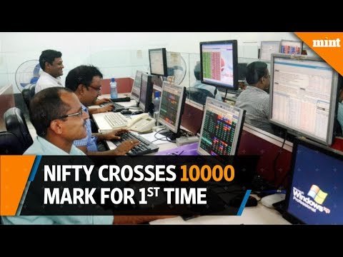 Nifty crosses 10,000 mark for the first time