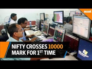 Nifty crosses 10,000 mark for the first time