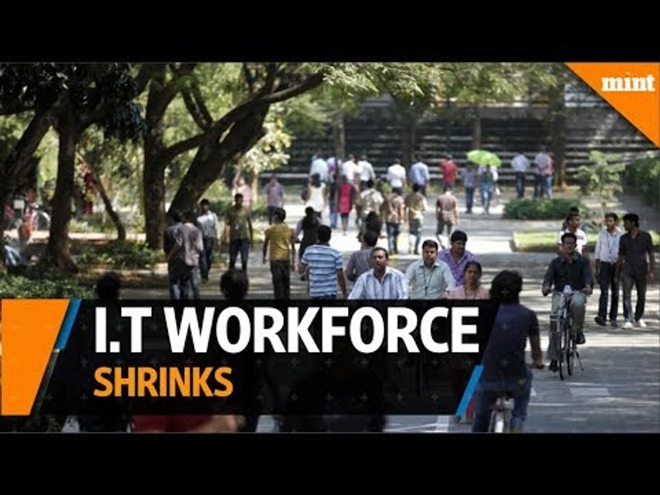 Top Indian IT firms see workforce shrink for the first time