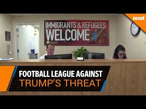A united football league plays against Trump's threat