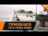 Severe Typhoon Hato hits Hong Kong