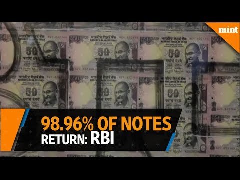 98.96% of invalidated notes returned after demonetisation: RBI