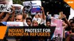 Indians protest outside Myanmar Embassy over Rohingya refugees