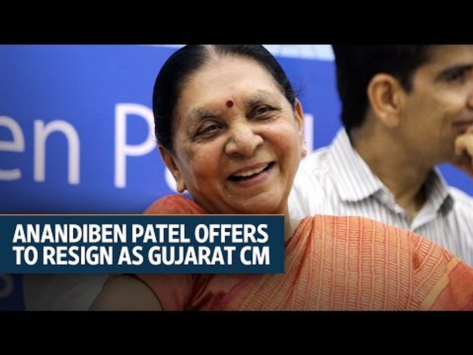 Anandiben Patel offers to resign as Gujarat CM