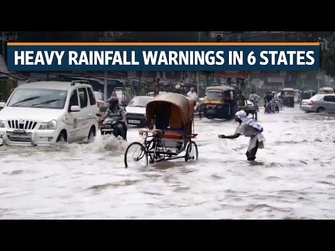 Heavy rainfall warnings in six states