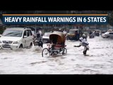 Heavy rainfall warnings in six states
