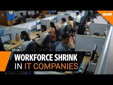 Workforce shrink in the Indian IT industry