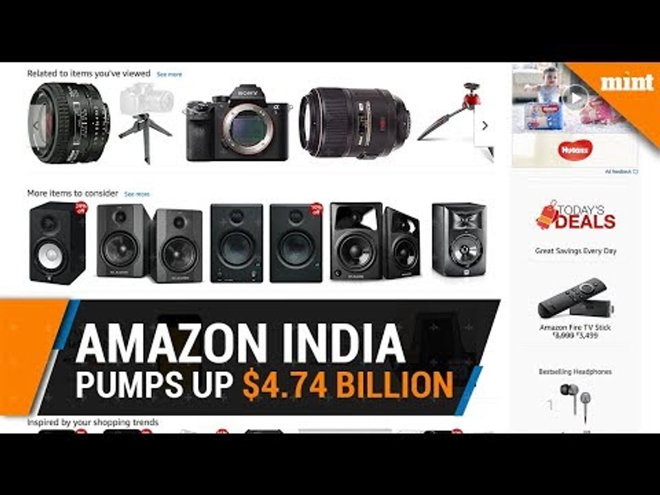 Amazon pumps up $4.74 billion to take on Flipkart