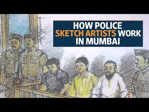 How do police sketch artists work in Mumbai?