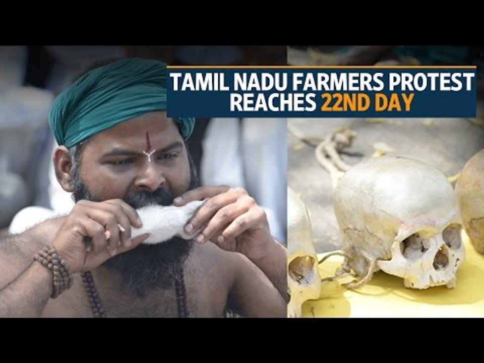 Tamil Nadu farmers on  strike for loan waiver, drought relief package